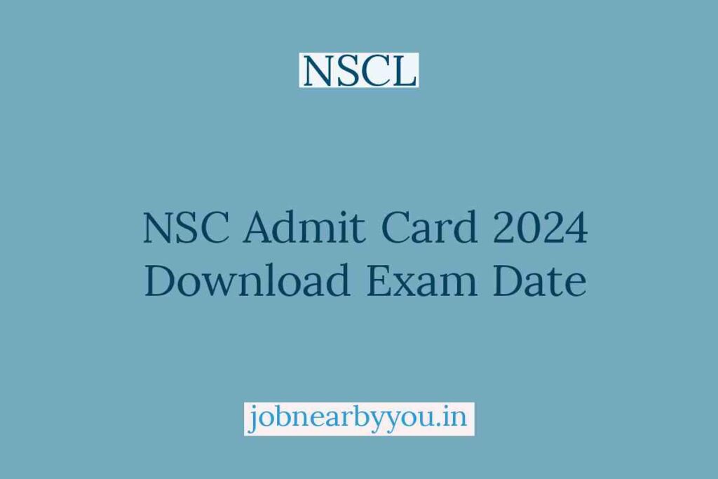 NSC Admit Card 2024 Download