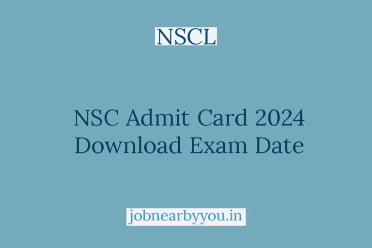 NSC Admit Card 2024 Download Exam Date