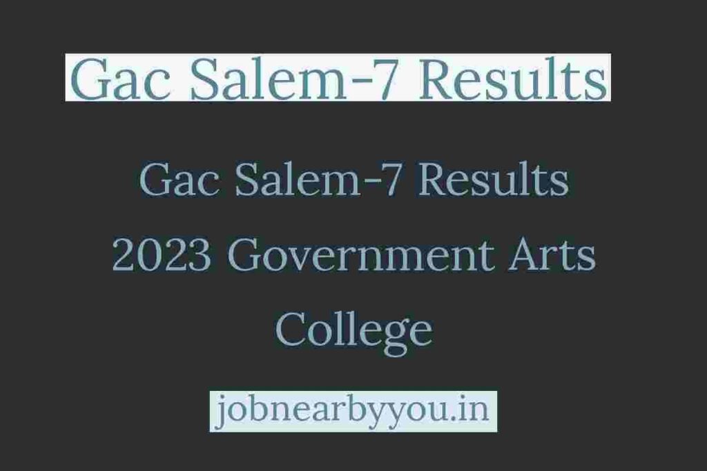 Gac Salem-7 Results